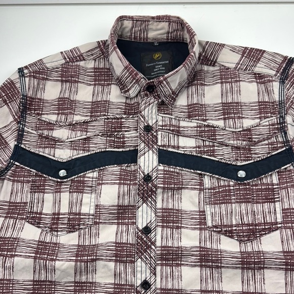 Kenneth Samantha Western Casual Button Down Shirt with Plaid Design - Italy - Picture 4 of 12